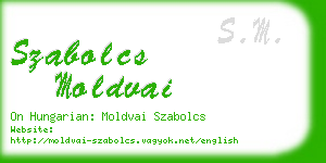szabolcs moldvai business card